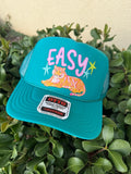 Easy Tiger Teal Trucker Hat