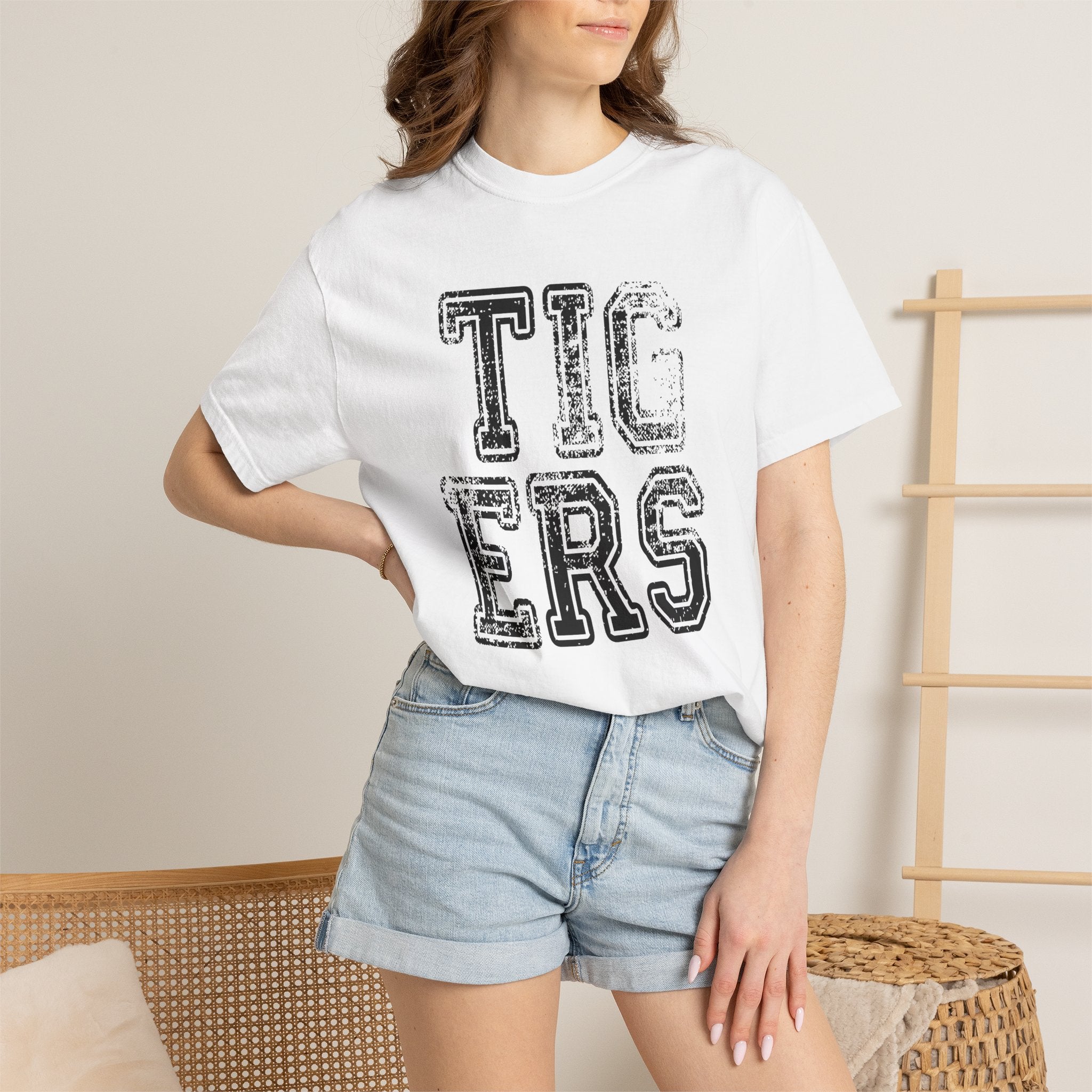 Tigers Vintage Distressed Tee