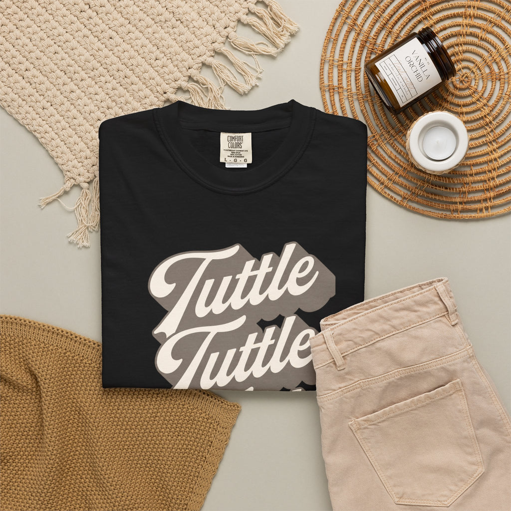 T-Shirt — Retro Script "Tuttle Tuttle Tuttle" Graphic Tee