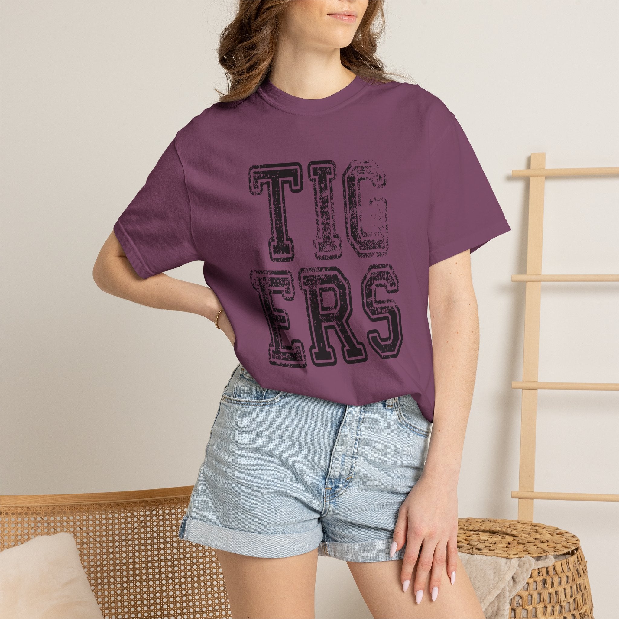 Tigers Vintage Distressed Tee