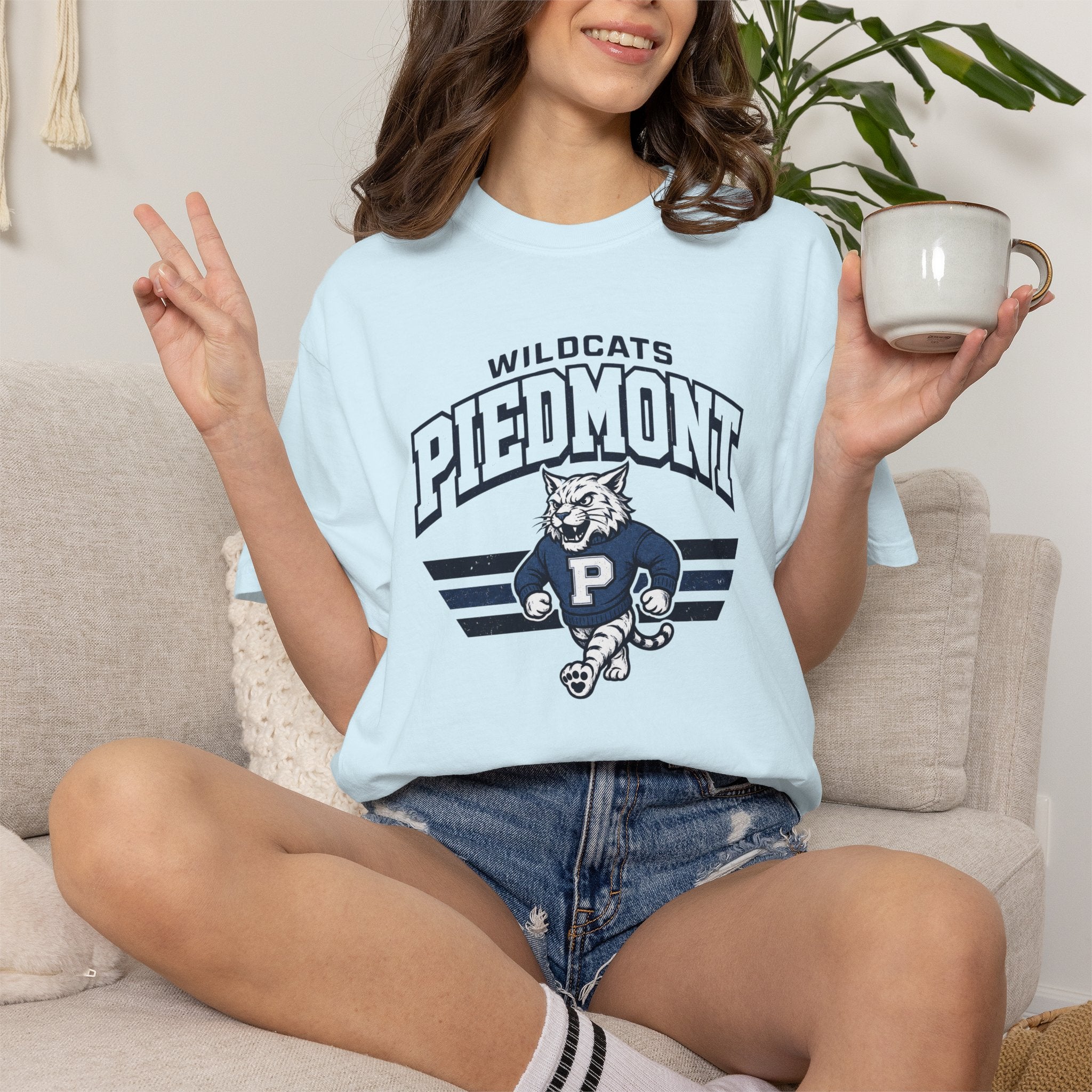Piedmont Wildcats Vintage Mascot T-Shirt