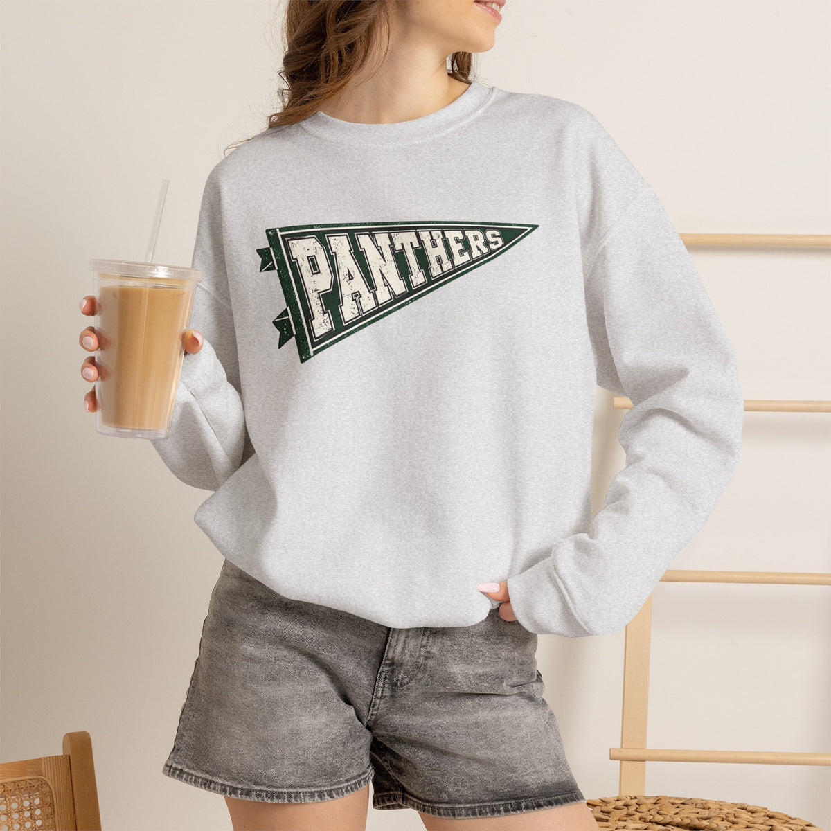 Panthers Pennant Crewneck Sweatshirt
