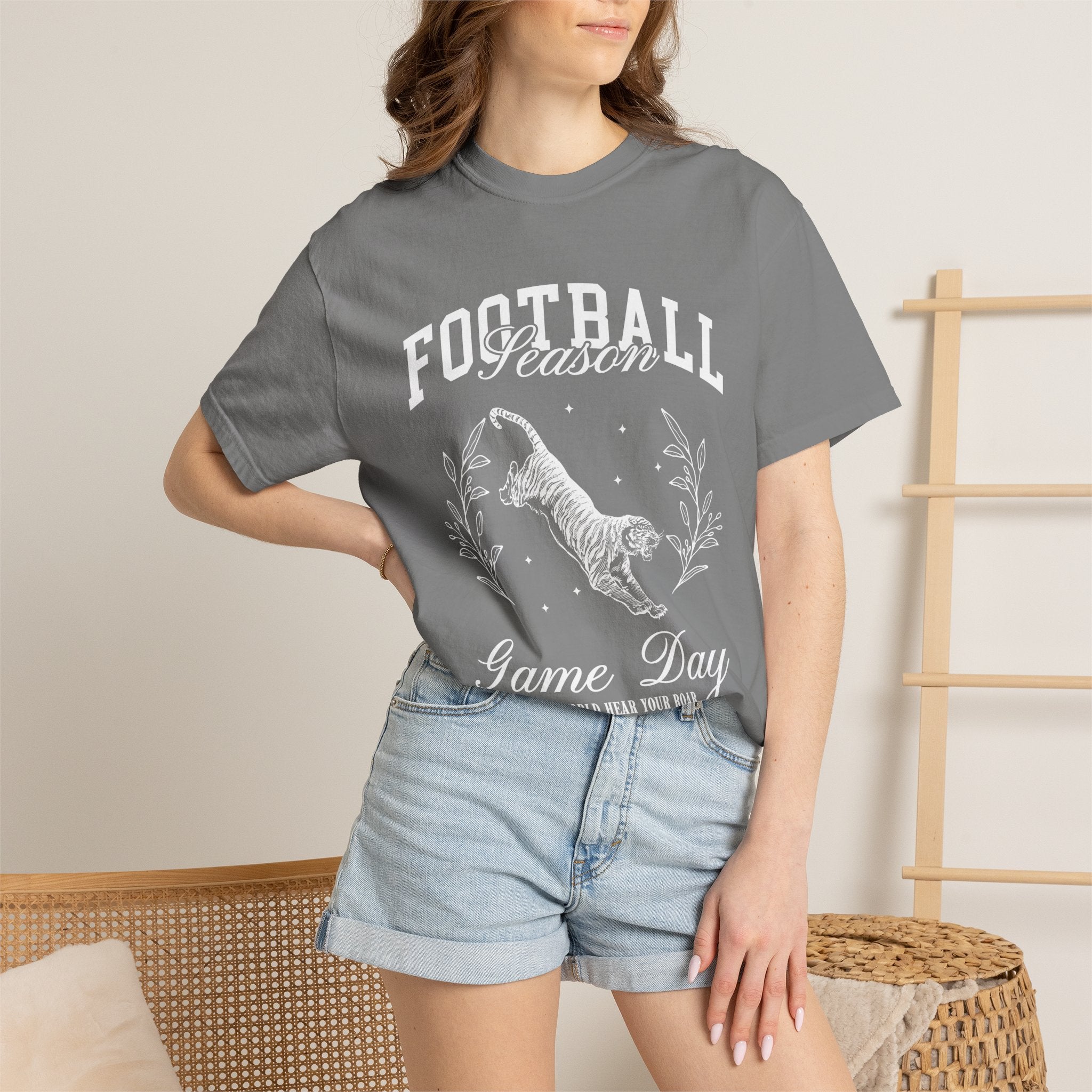 Football Season Game Day T-Shirt — Vintage Tiger Tailgate Tee