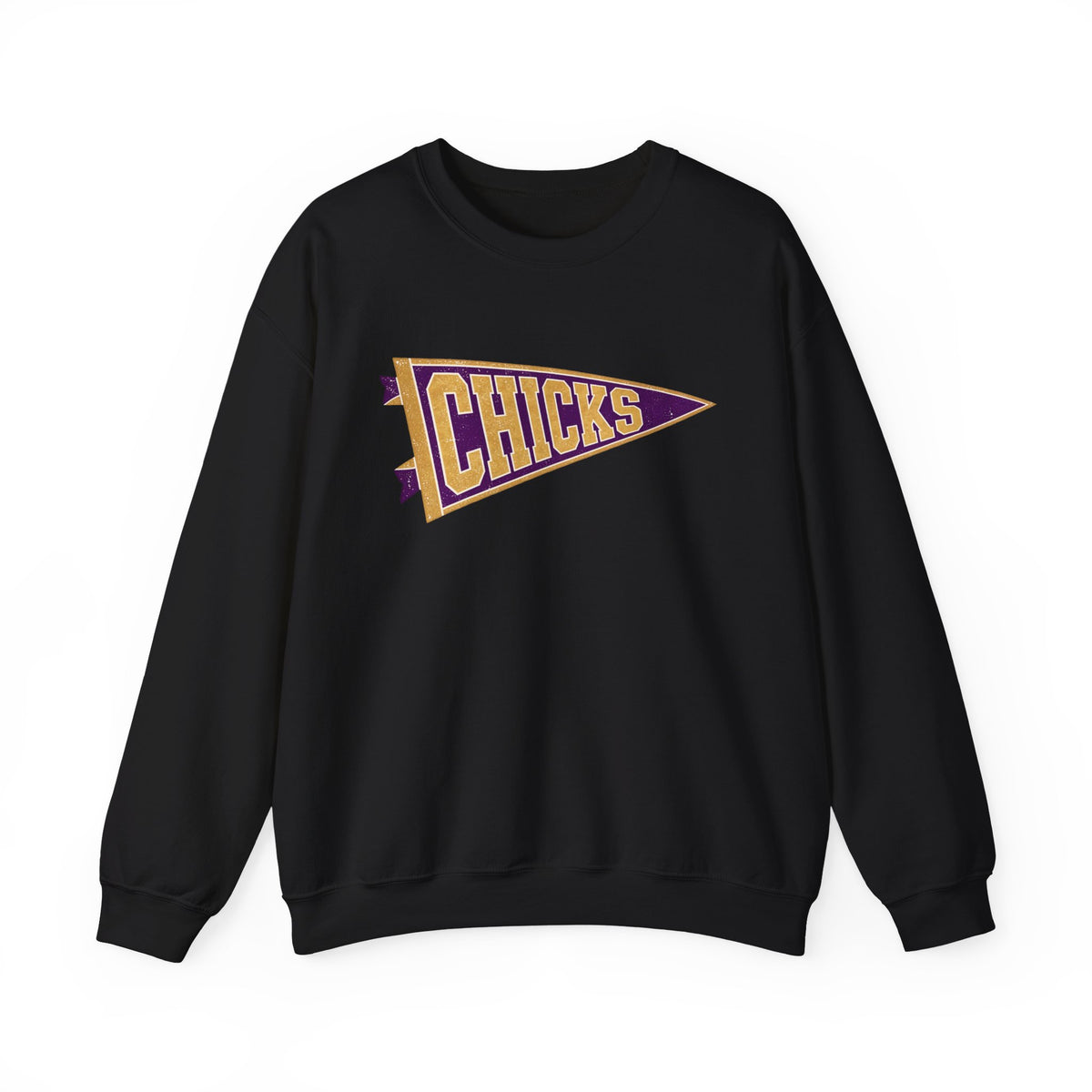 Chicks Vintage Pennant Crewneck Sweatshirt