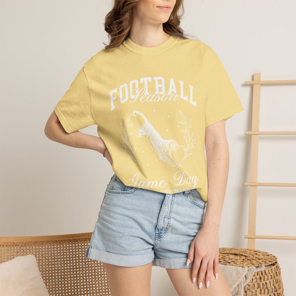 Football Season Game Day T-Shirt — Vintage Tiger Tailgate Tee