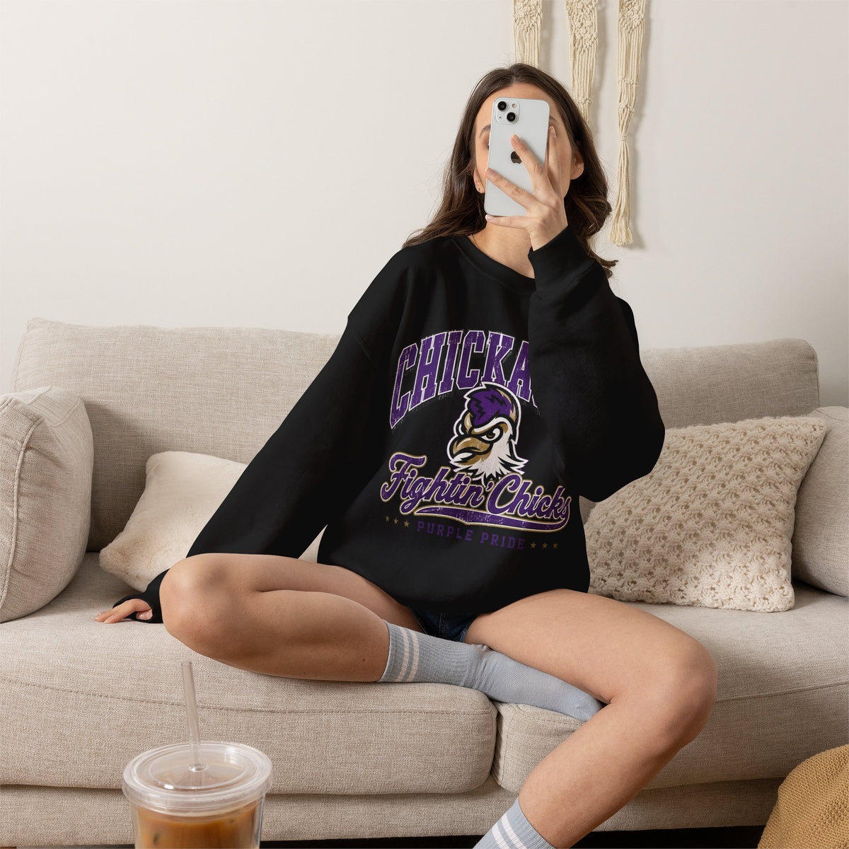 Chickasha Fightin' Chicks Crewneck Sweatshirt