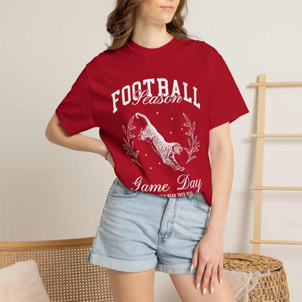 Football Season Game Day T-Shirt — Vintage Tiger Tailgate Tee