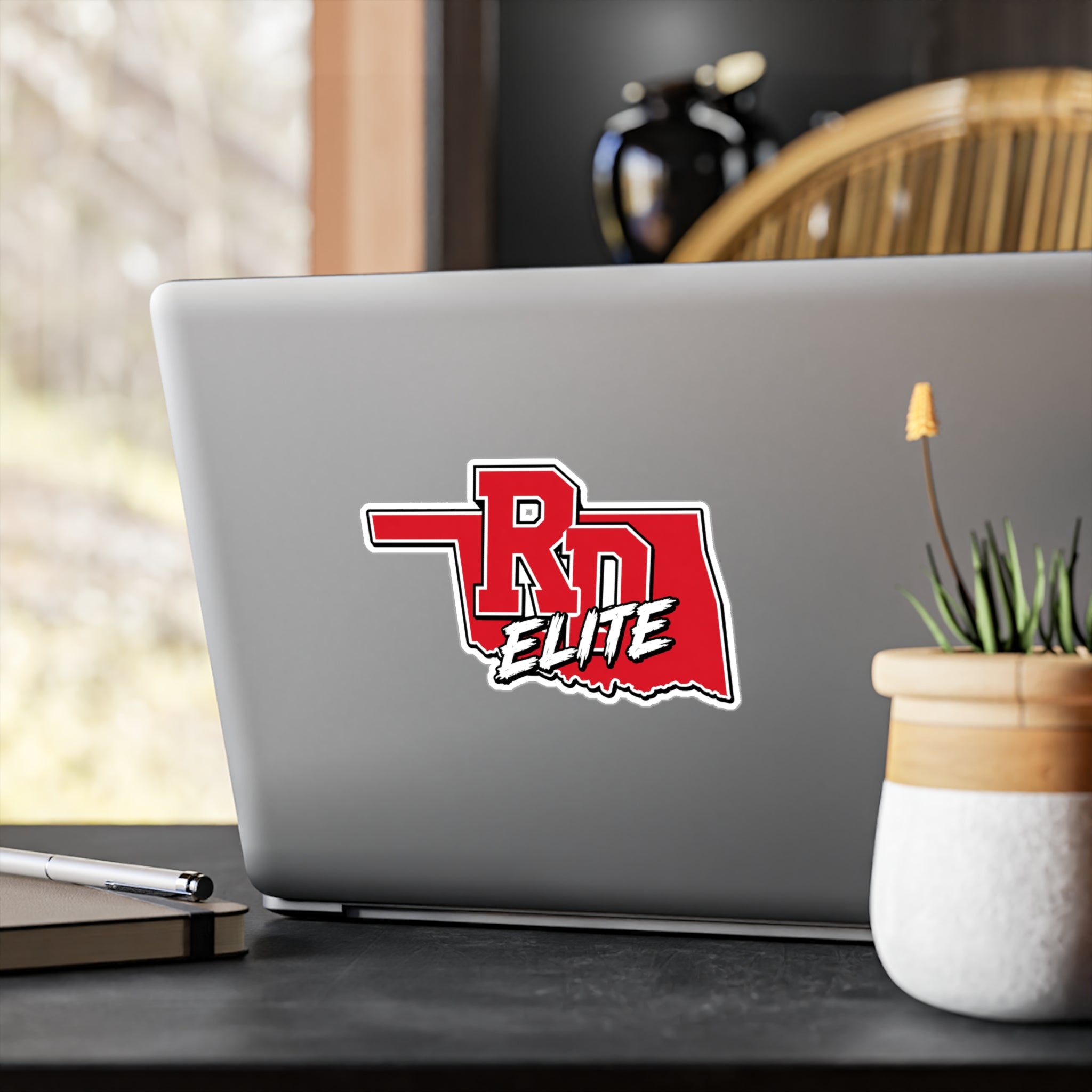 RD Elite Oklahoma Sticker — Red Kiss-Cut Vinyl Decal