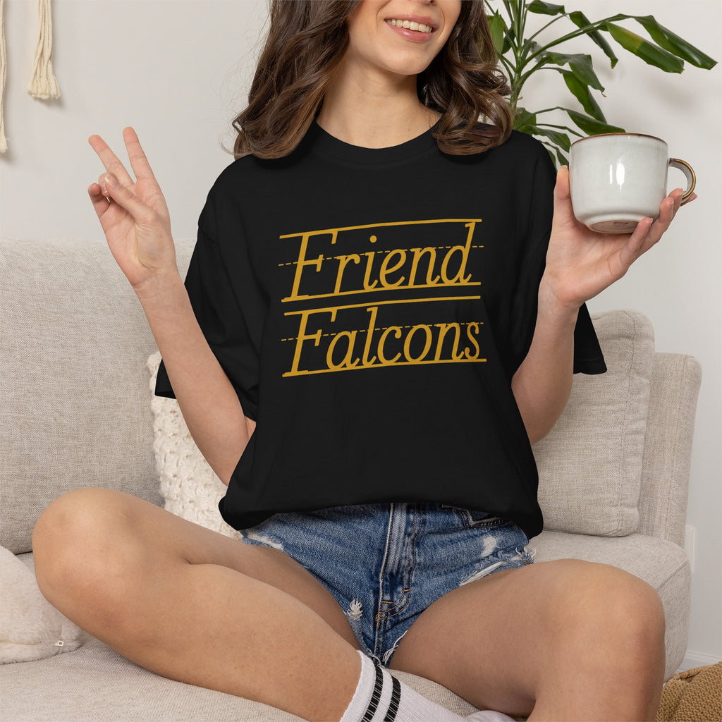 Friend Falcons T-Shirt — Vintage Script School Spirit Tee