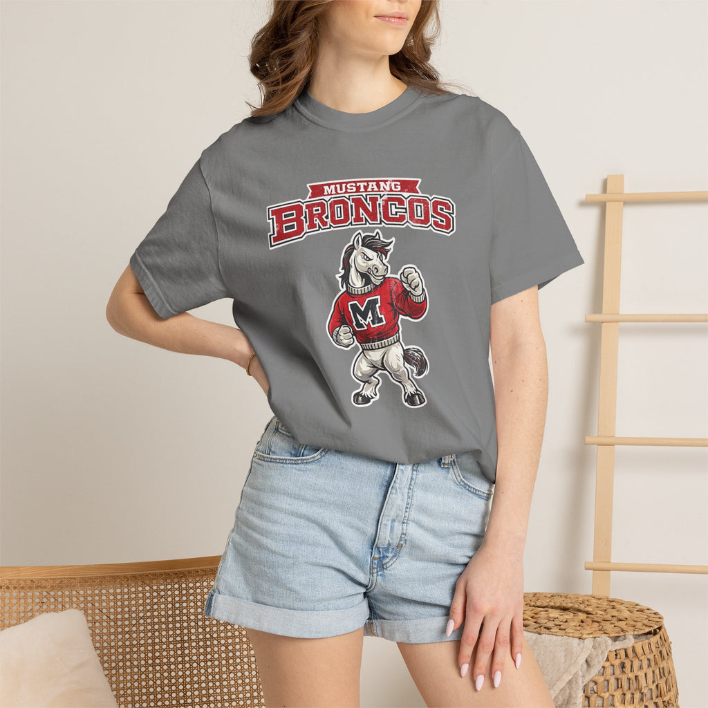 Mustang Broncos Mascot T-Shirt – Retro School Spirit Tee