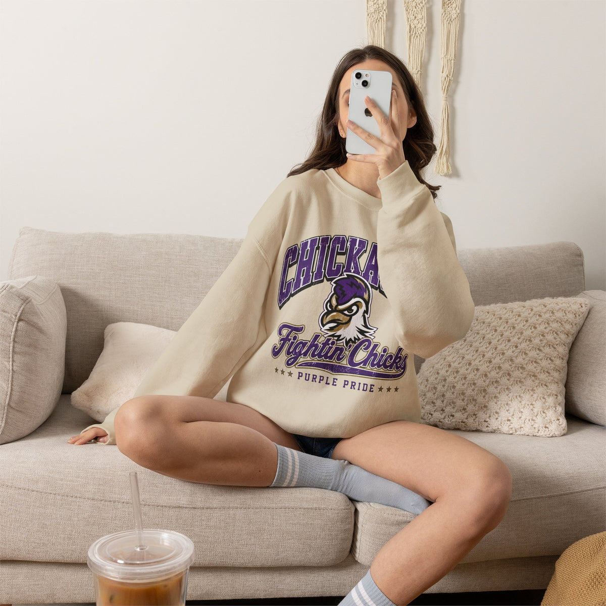 Chickasha Fightin' Chicks Crewneck Sweatshirt