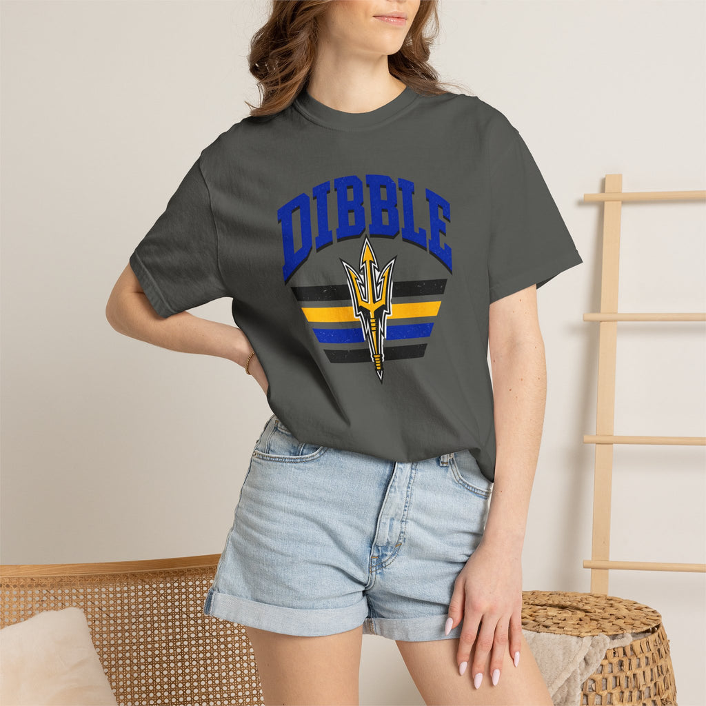 Dibble Retro Trident T‑Shirt — Athletic Vintage Stripe Tee