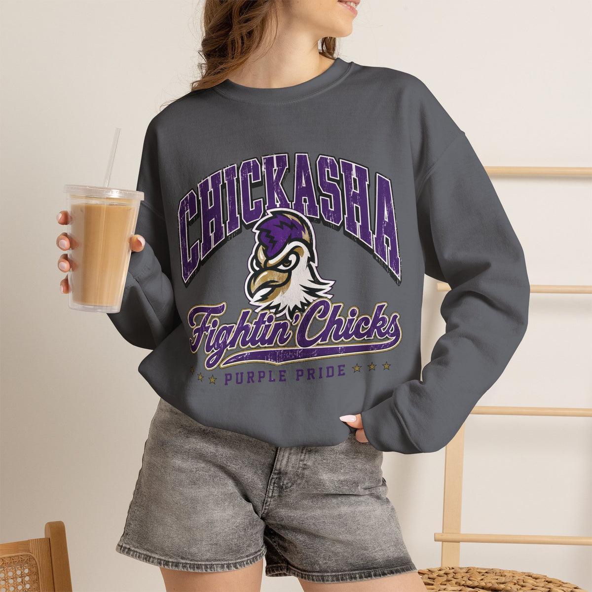 Chickasha Fightin' Chicks Crewneck Sweatshirt
