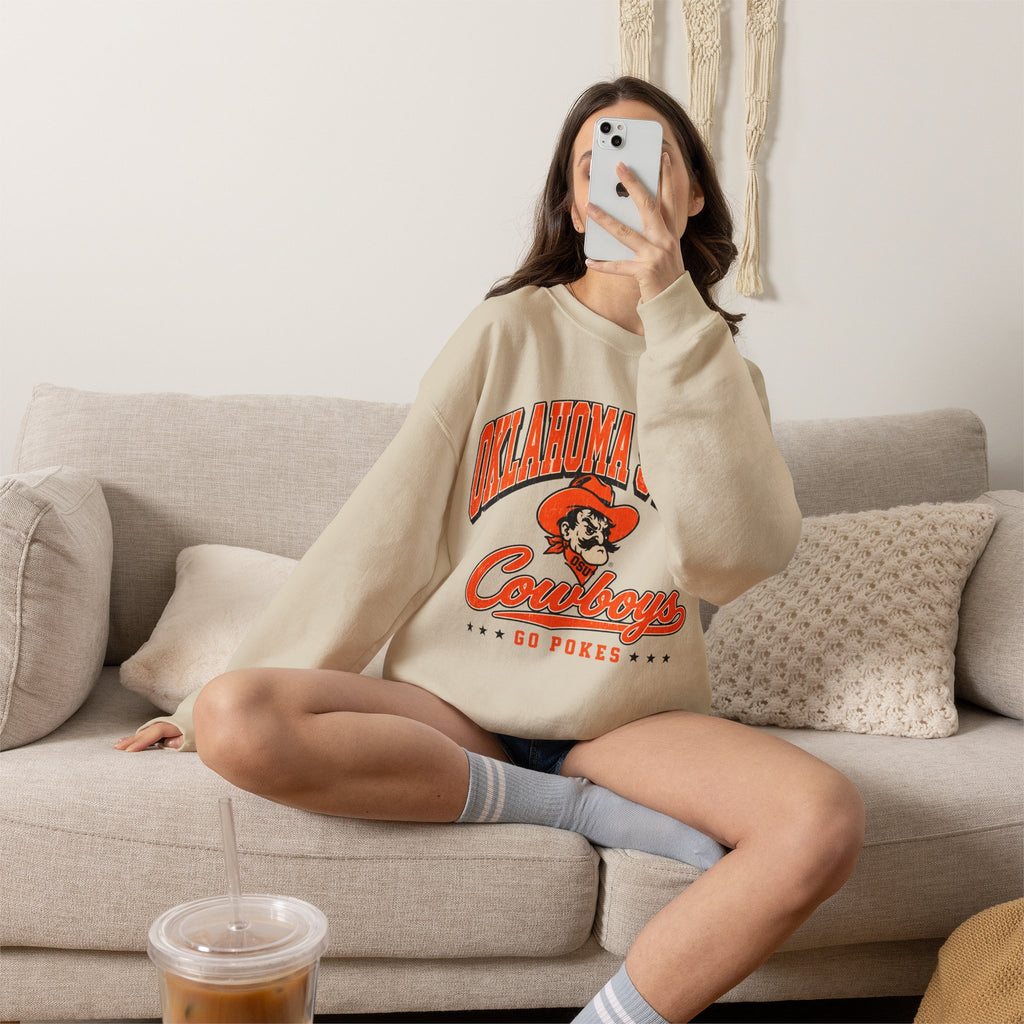 Oklahoma State Cowboys Crewneck Sweatshirt – Vintage Logo