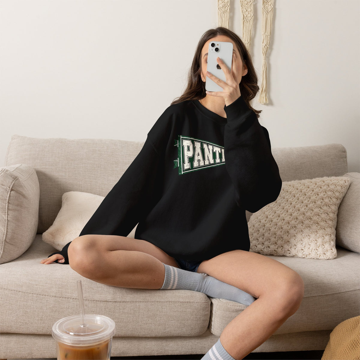 Panthers Pennant Crewneck Sweatshirt