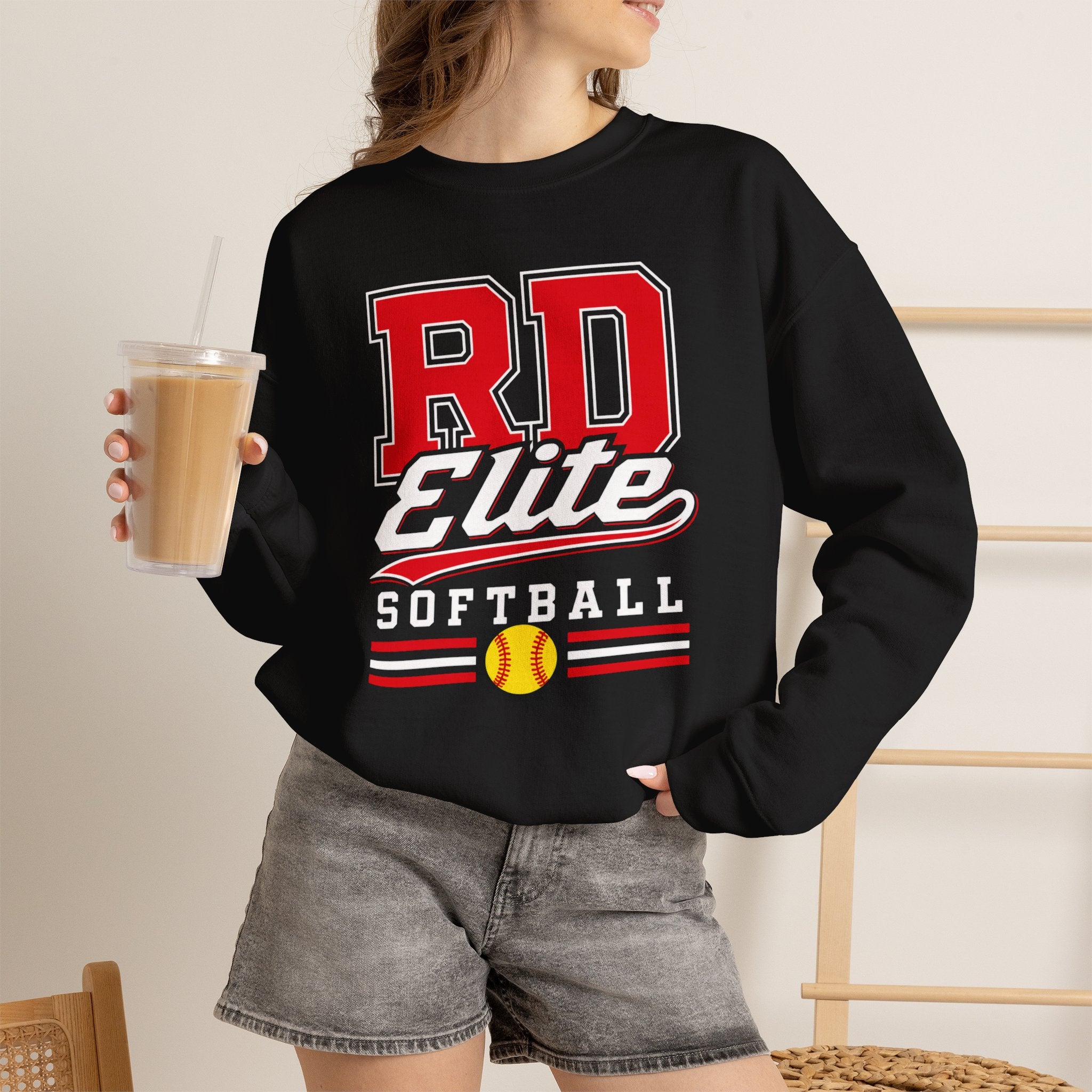RD Elite Softball Adult Crewneck Sweatshirt