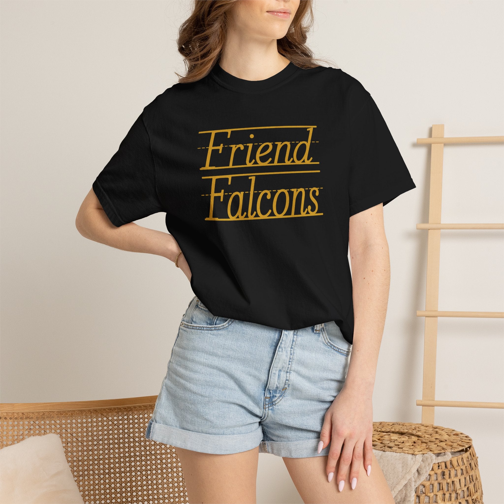 Friend Falcons T-Shirt — Vintage Script School Spirit Tee