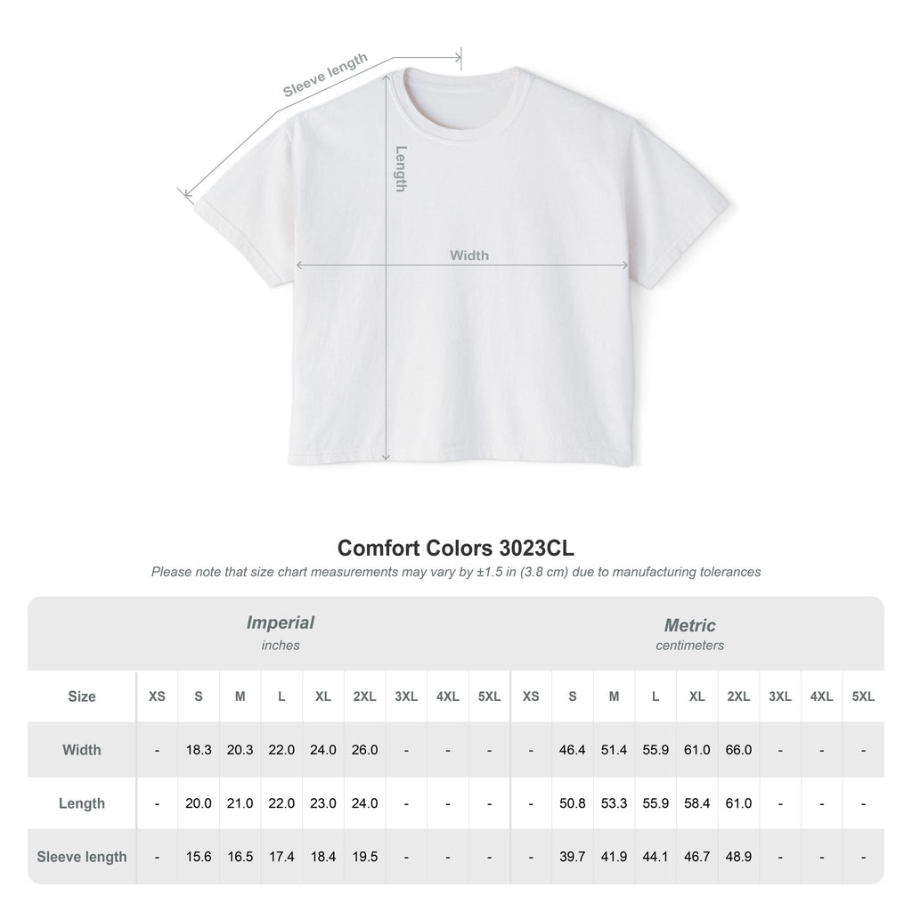 Party Like It’s 1776 Cropped Comfort Colors Tee