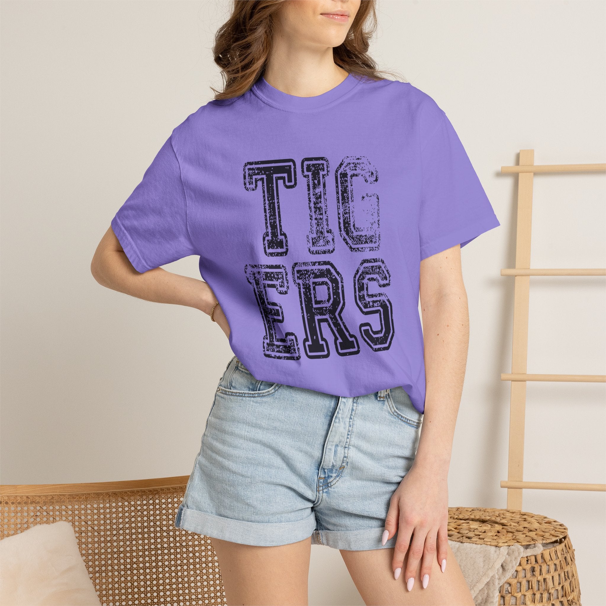 Tigers Vintage Distressed Tee