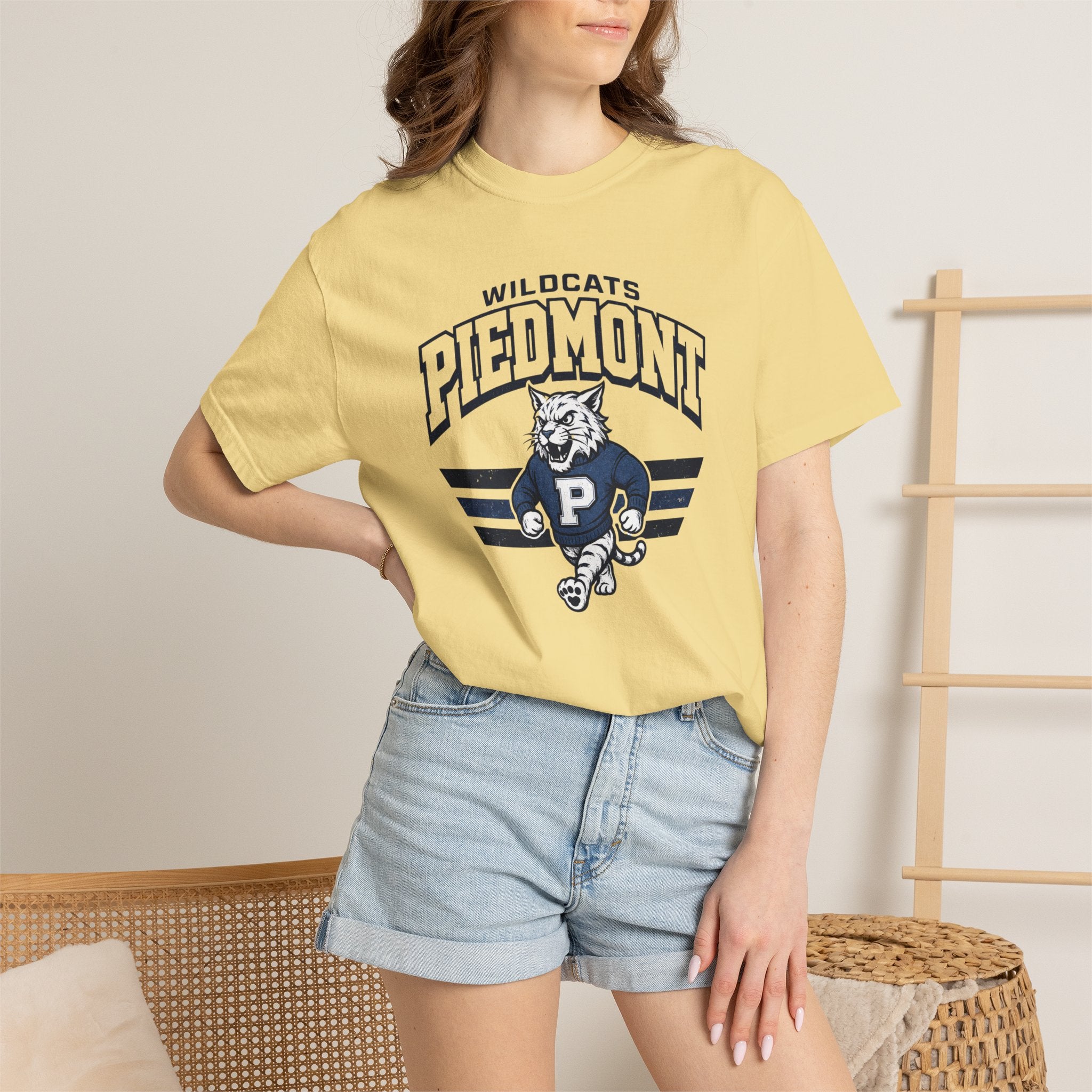 Piedmont Wildcats Vintage Mascot T-Shirt