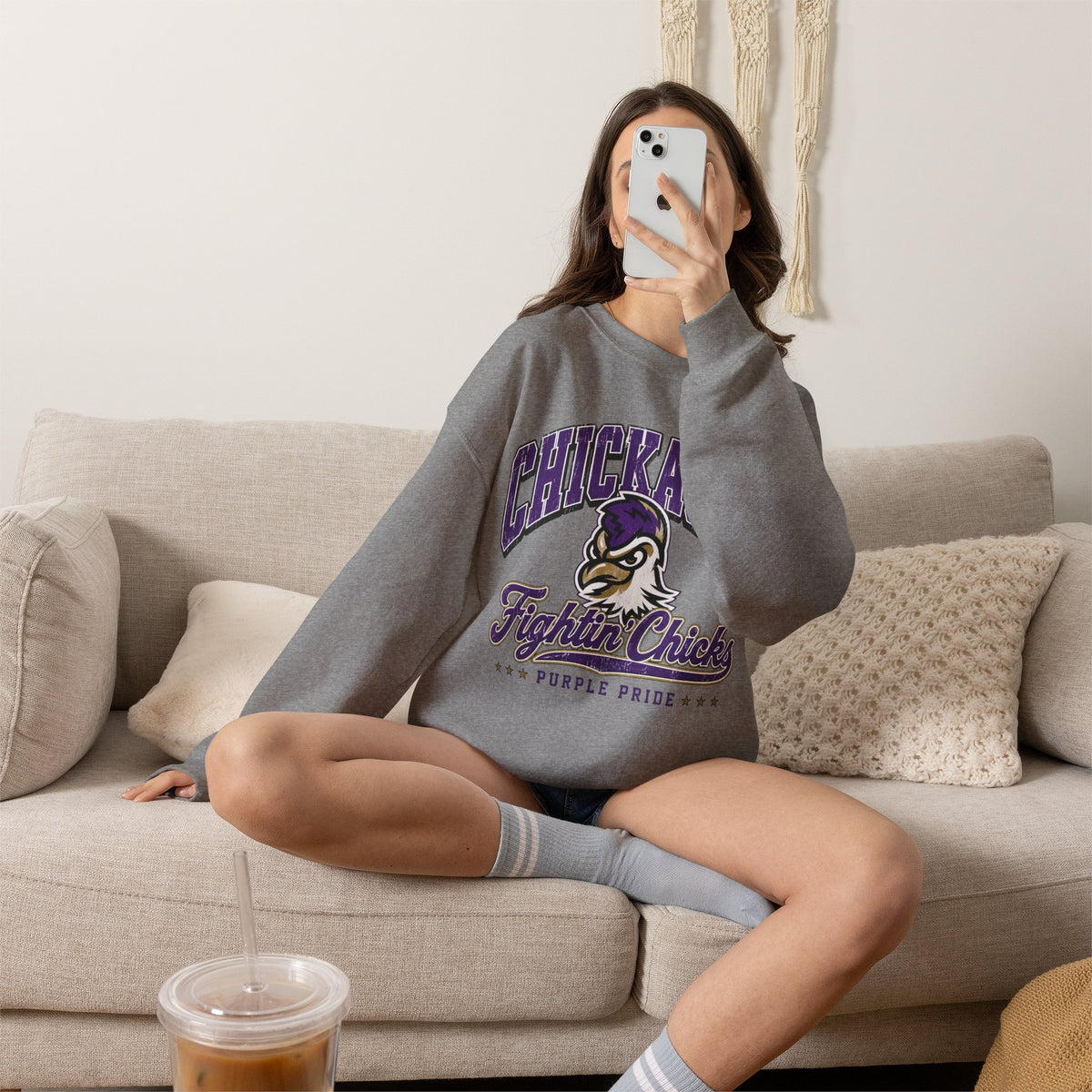 Chickasha Fightin' Chicks Crewneck Sweatshirt