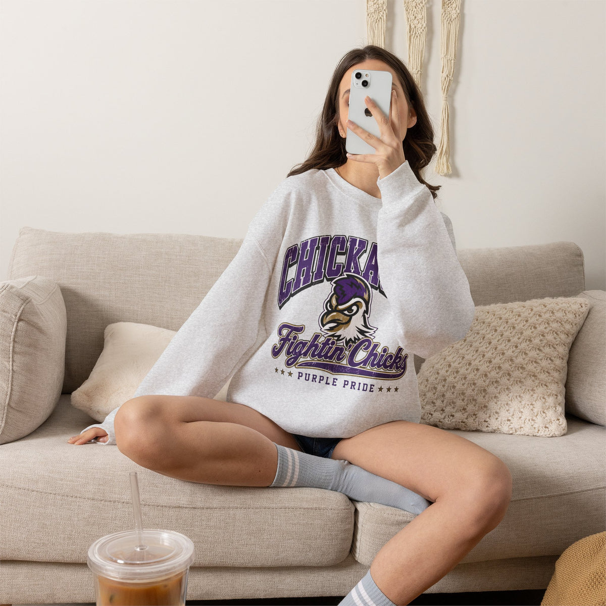 Chickasha Fightin' Chicks Crewneck Sweatshirt