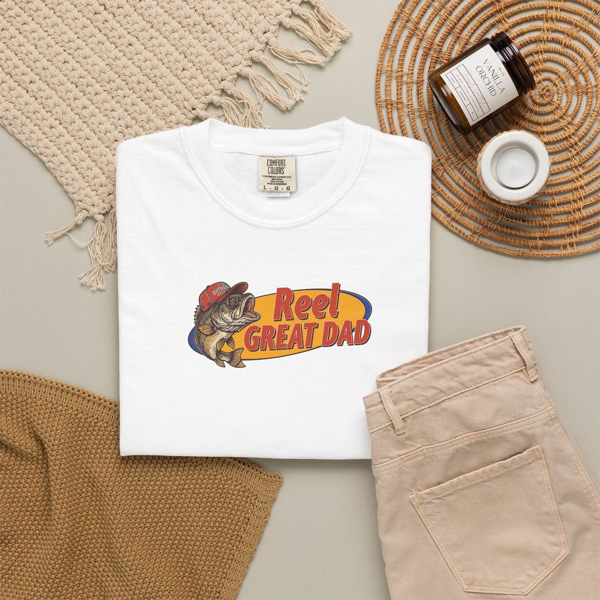 Reel Great Dad T‑Shirt — Fishing Dad Graphic Tee