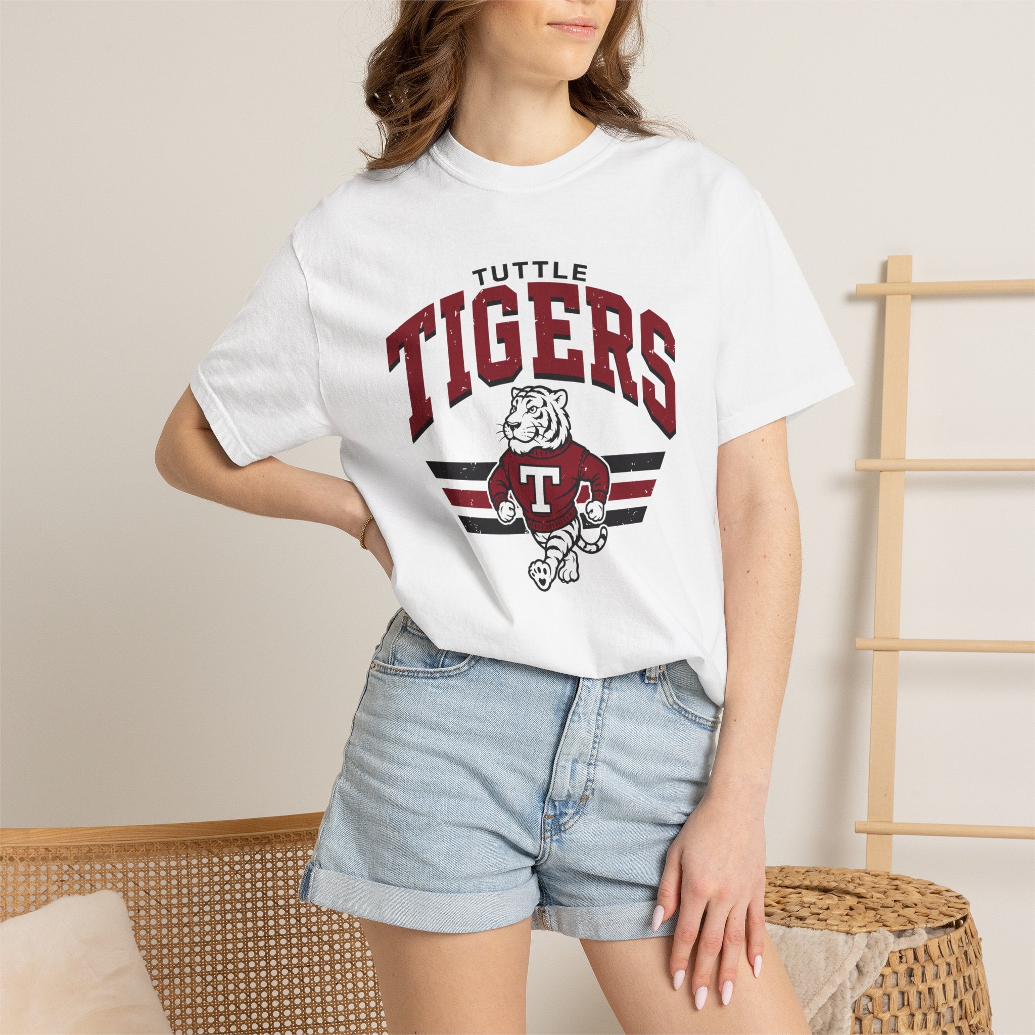 Tigers Mascot T-Shirt — Tuttle School Spirit Tee