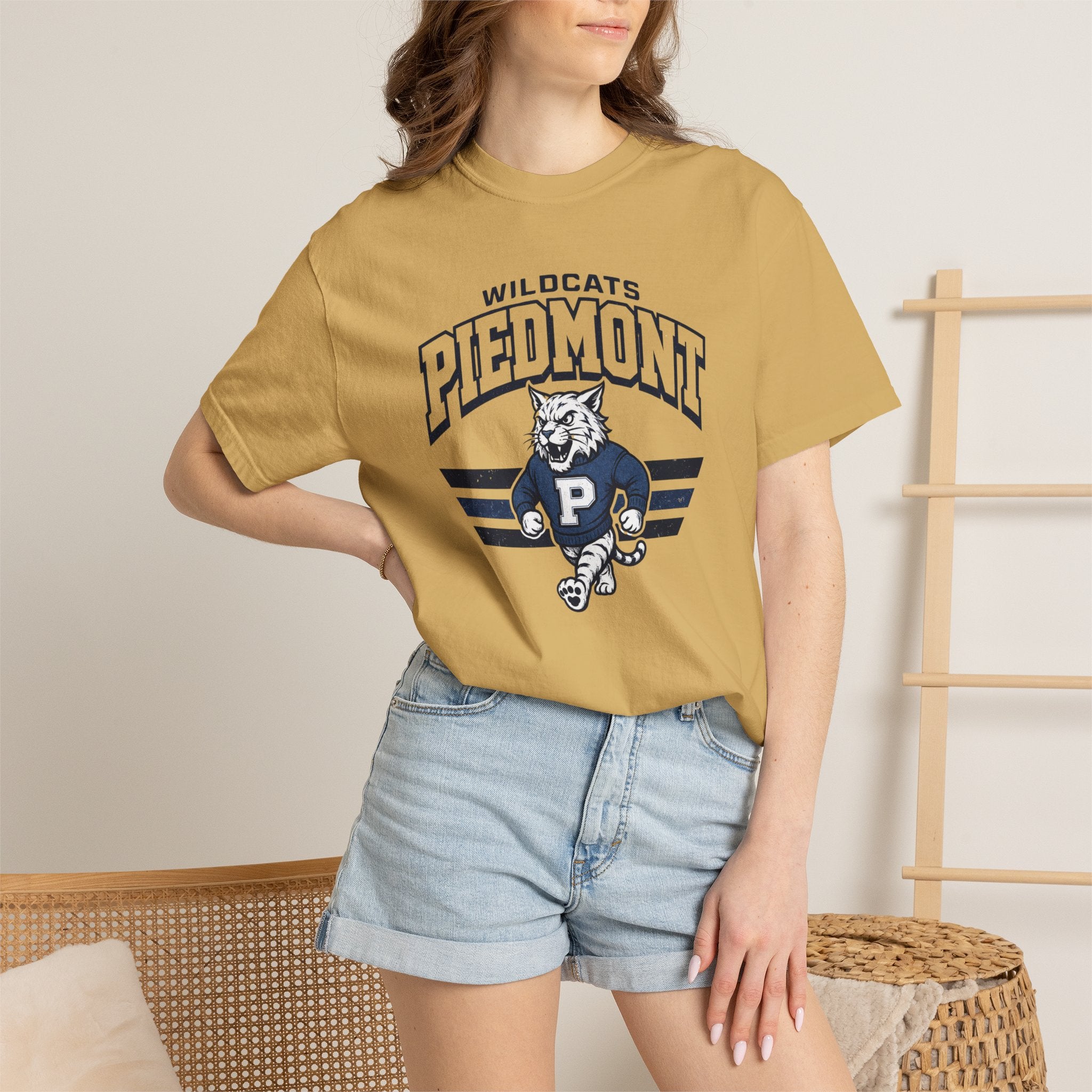 Piedmont Wildcats Vintage Mascot T-Shirt