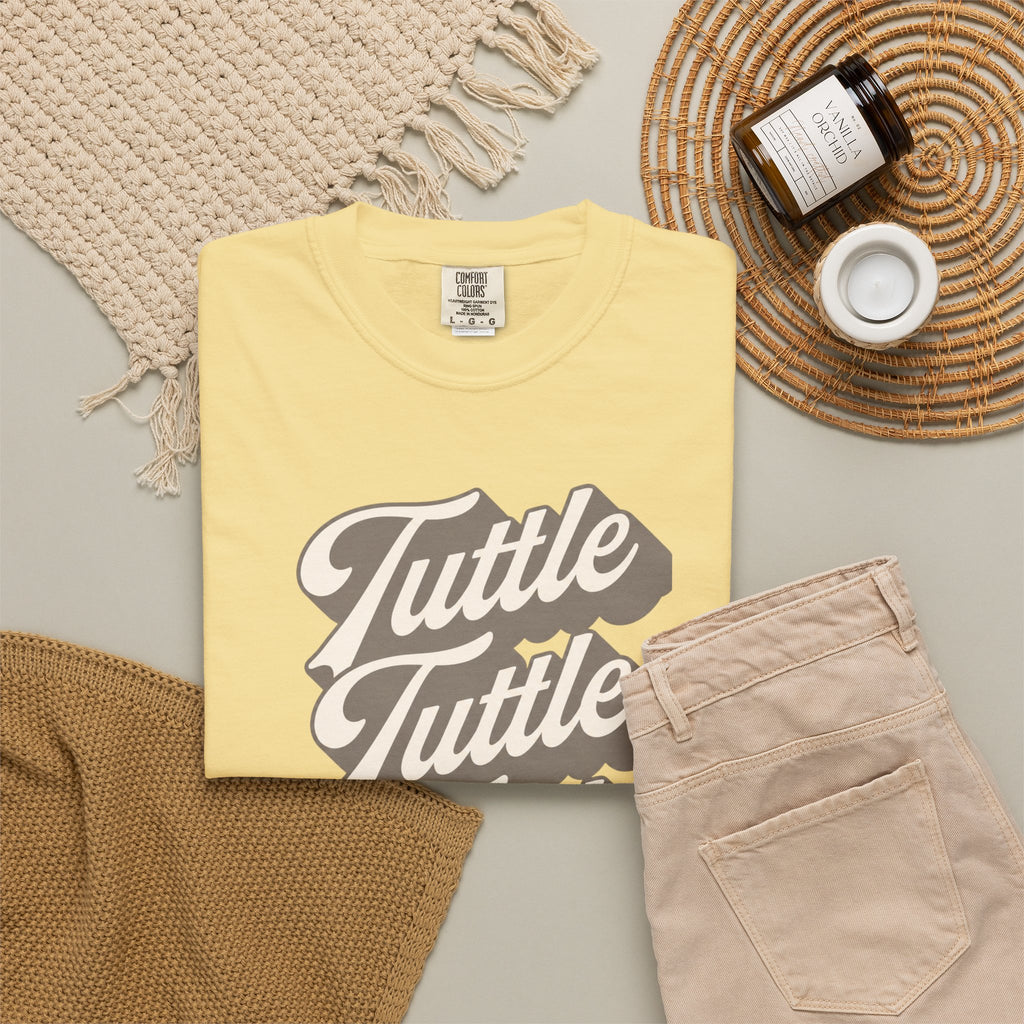 T-Shirt — Retro Script "Tuttle Tuttle Tuttle" Graphic Tee