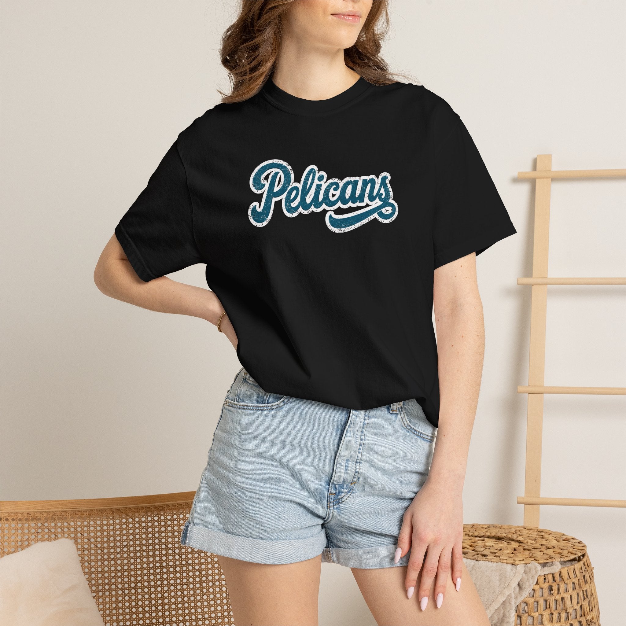 Pelicans Script CC Regular Length Tee