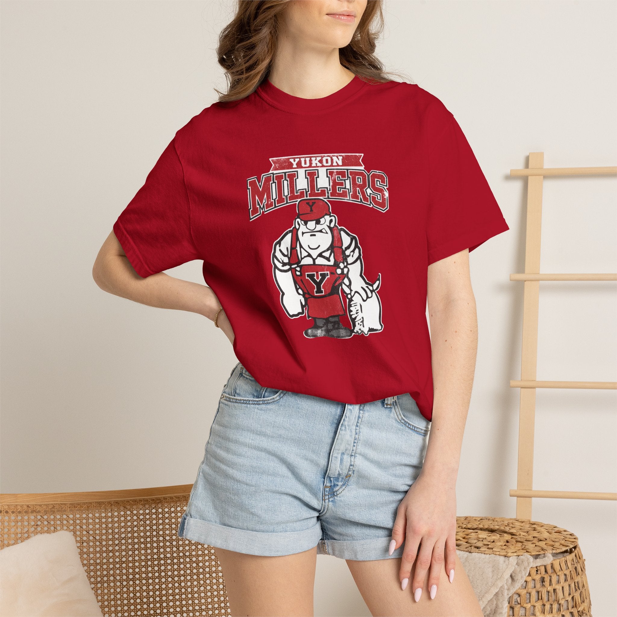 Yukon Millers Mascot T-Shirt — Vintage School Spirit Tee