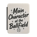 Kindle Case - "Main Character at the Ballfield" Protective E-Reader Cover for Baseball Lovers