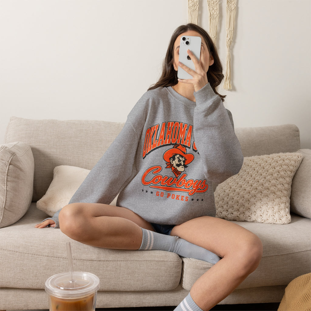 Oklahoma State Cowboys Crewneck Sweatshirt – Vintage Logo