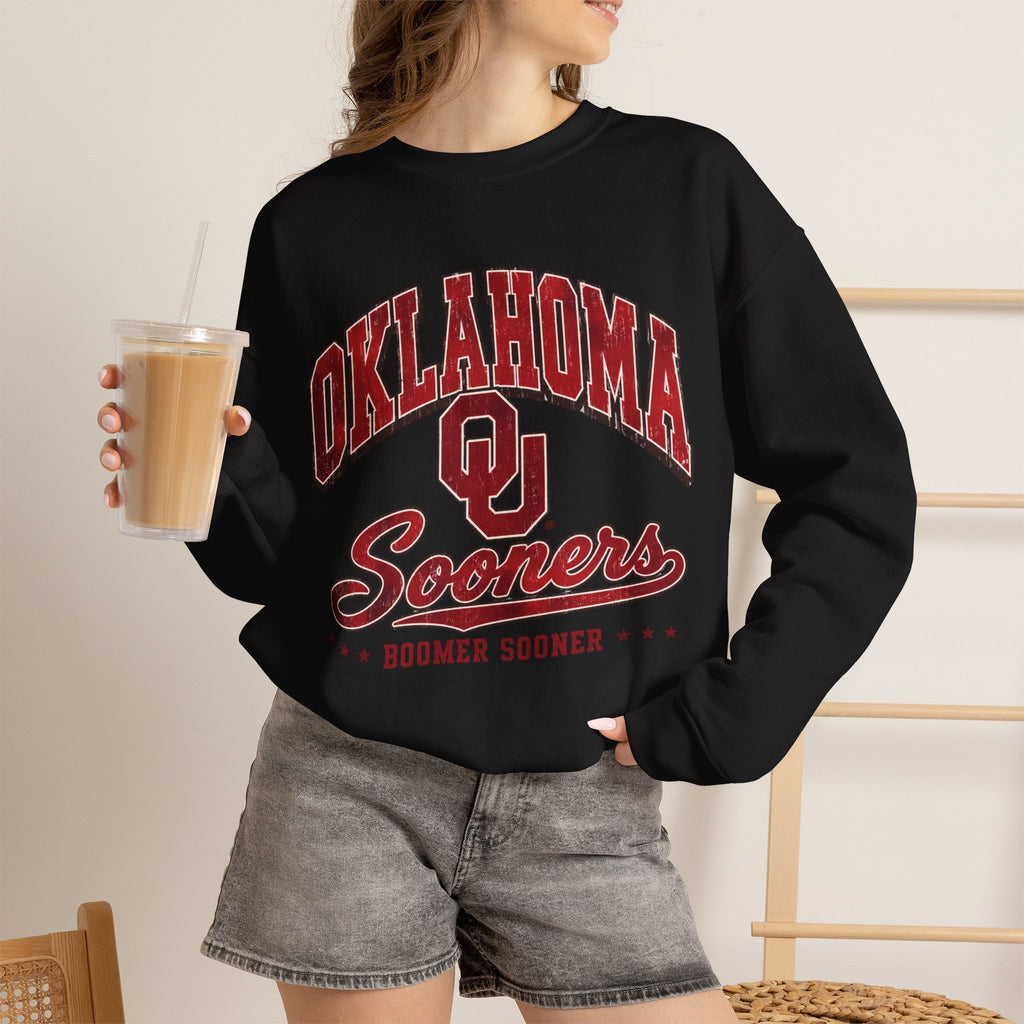 Sooners Crewneck Sweatshirt – Oklahoma OU Vintage Collegiate Pullover
