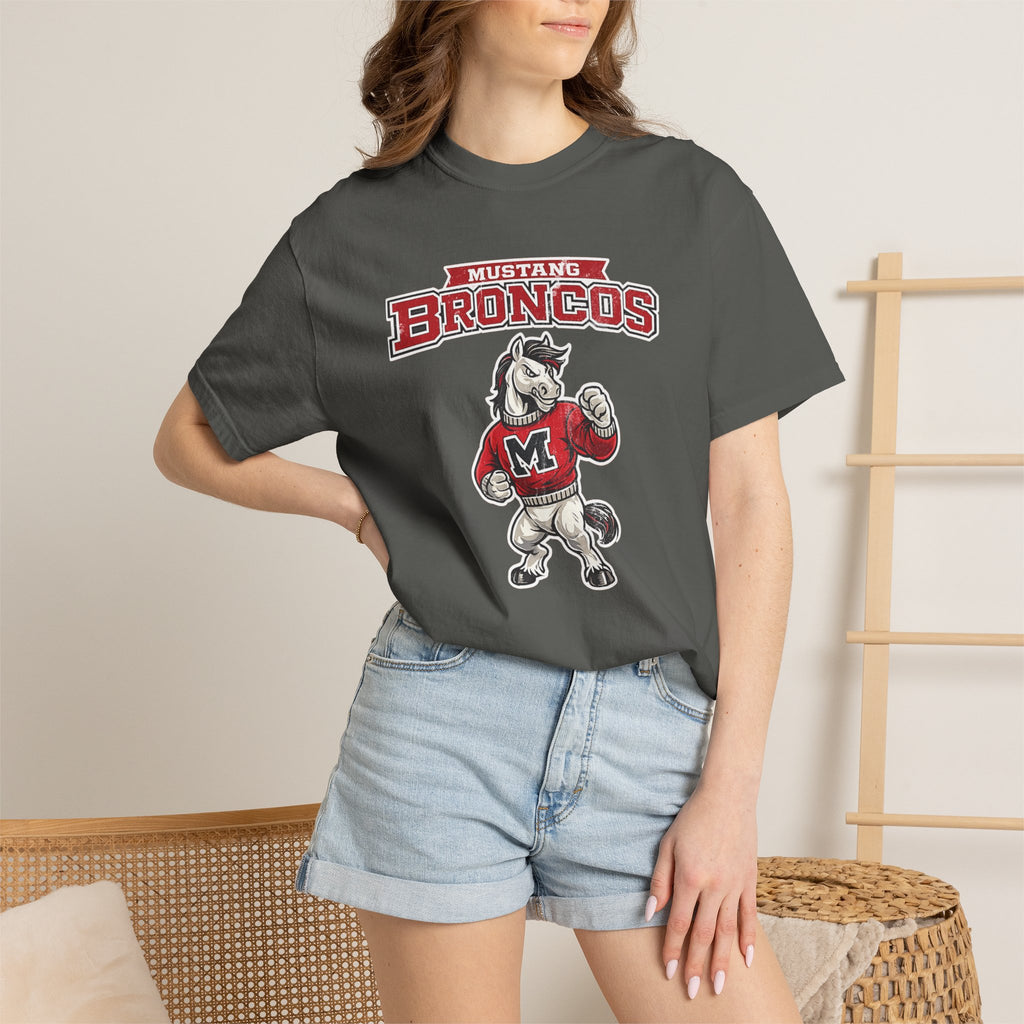 Mustang Broncos Mascot T-Shirt – Retro School Spirit Tee