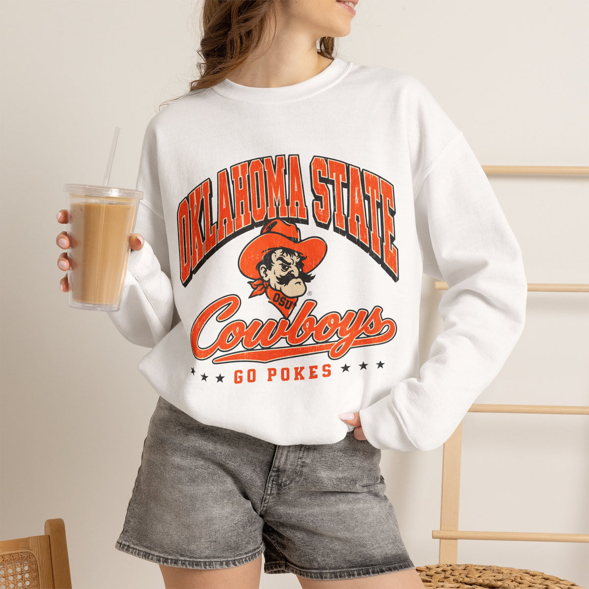 Oklahoma State Cowboys Crewneck Sweatshirt – Vintage Logo
