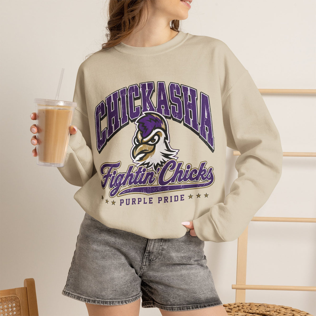 Chickasha Fightin' Chicks Crewneck Sweatshirt