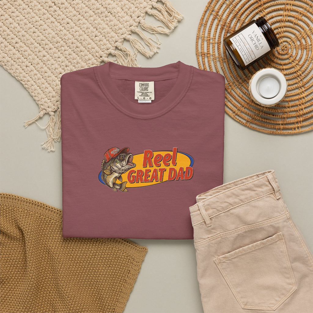 Reel Great Dad T‑Shirt — Fishing Dad Graphic Tee