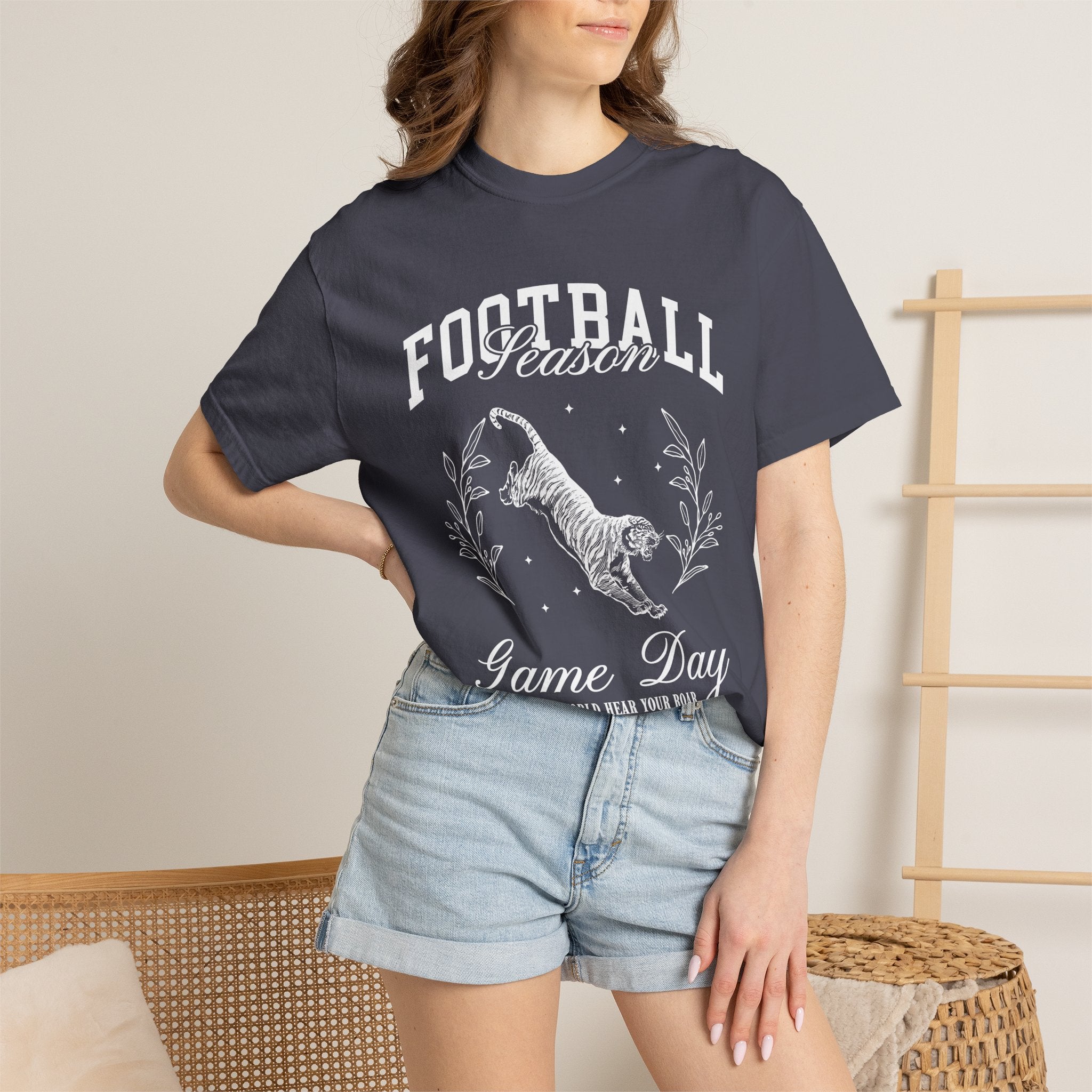 Football Season Game Day T-Shirt — Vintage Tiger Tailgate Tee