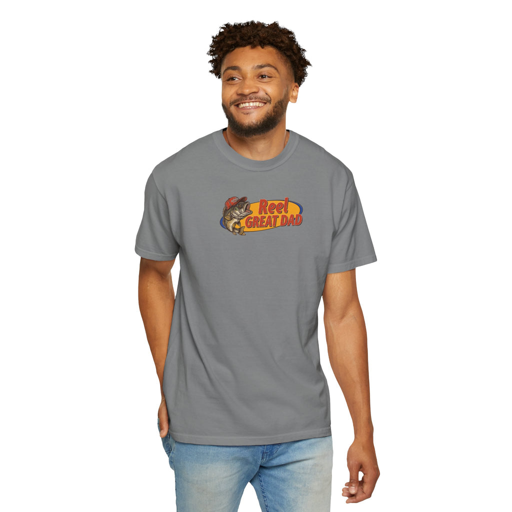Reel Great Dad T‑Shirt — Fishing Dad Graphic Tee