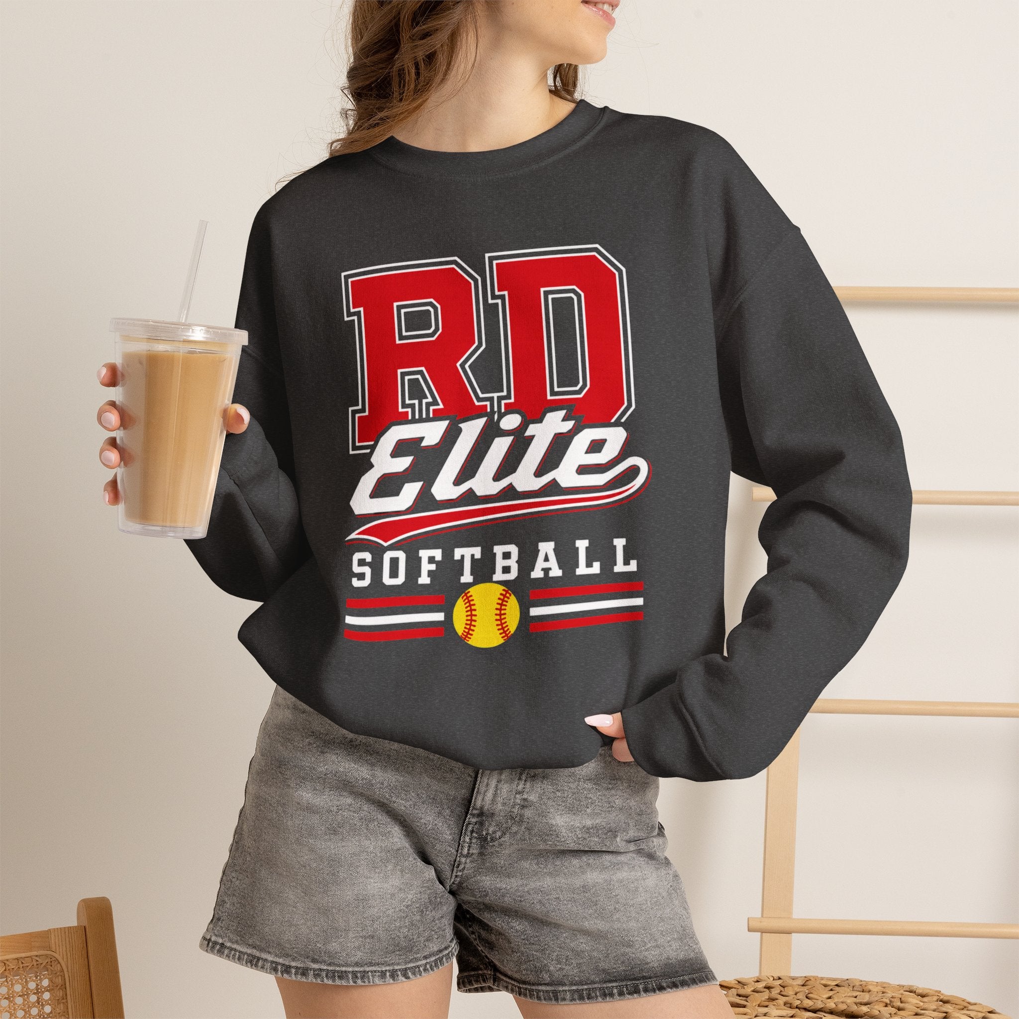 RD Elite Softball Adult Crewneck Sweatshirt
