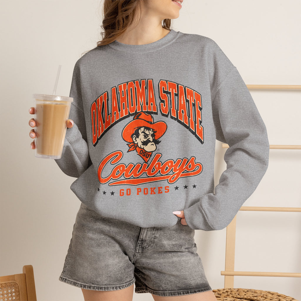 Oklahoma State Cowboys Crewneck Sweatshirt – Vintage Logo