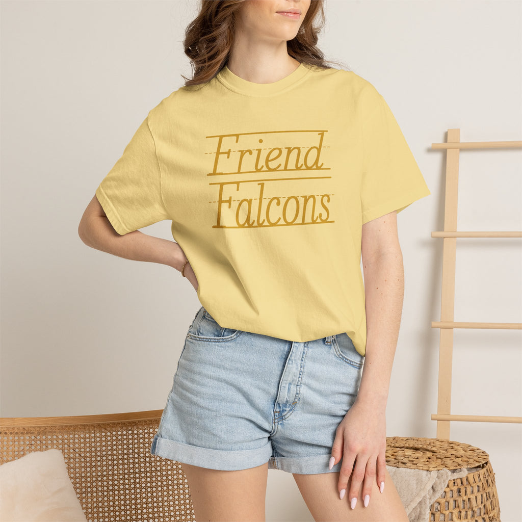 Friend Falcons T-Shirt — Vintage Script School Spirit Tee
