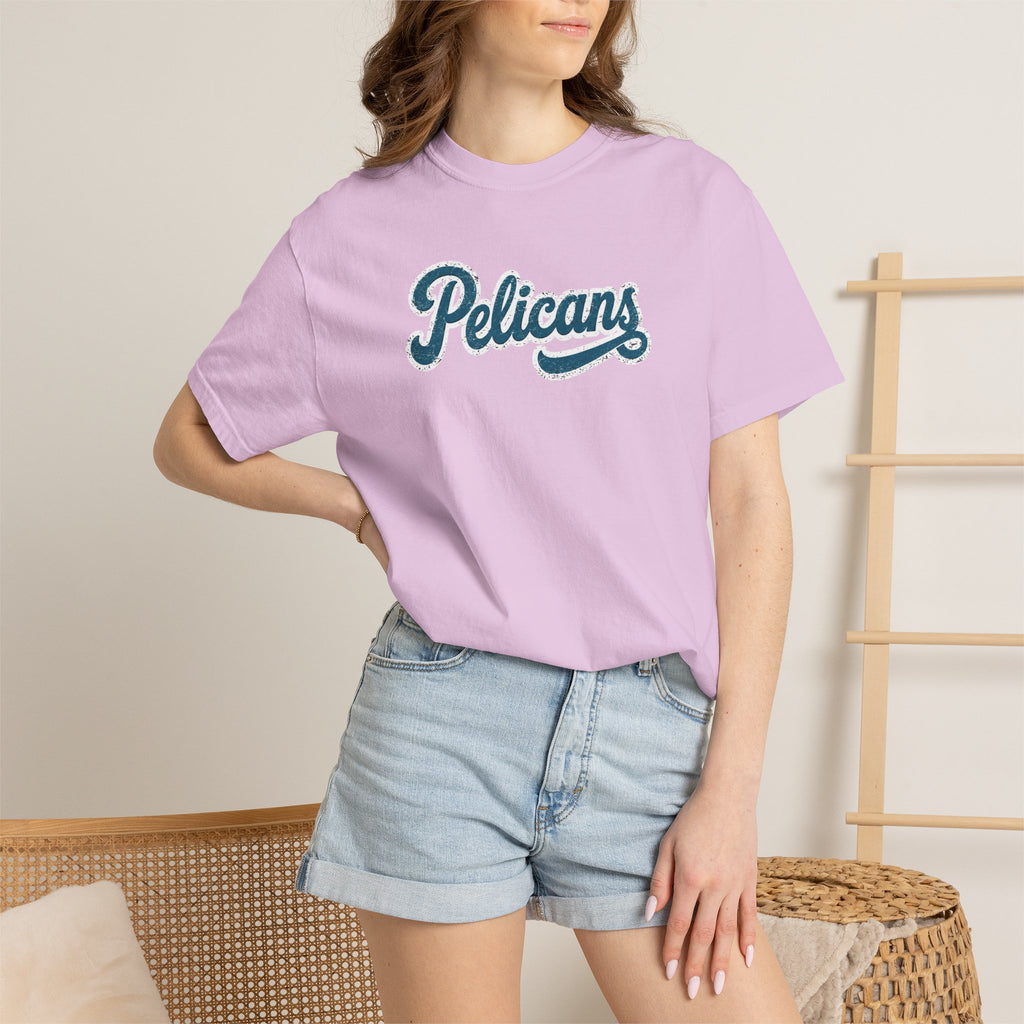Pelicans Script CC Regular Length Tee