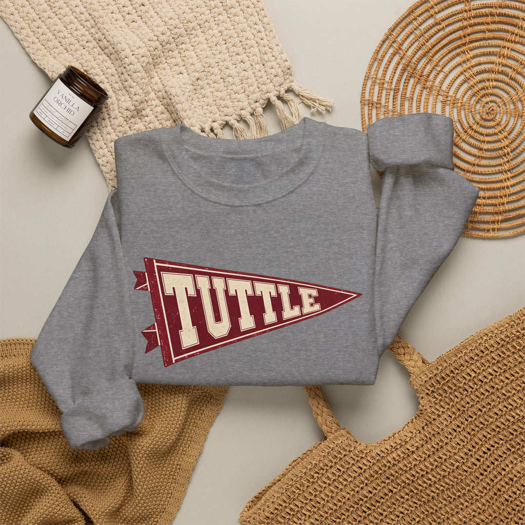 Tuttle Vintage Varsity Pennant Crewneck Sweatshirt