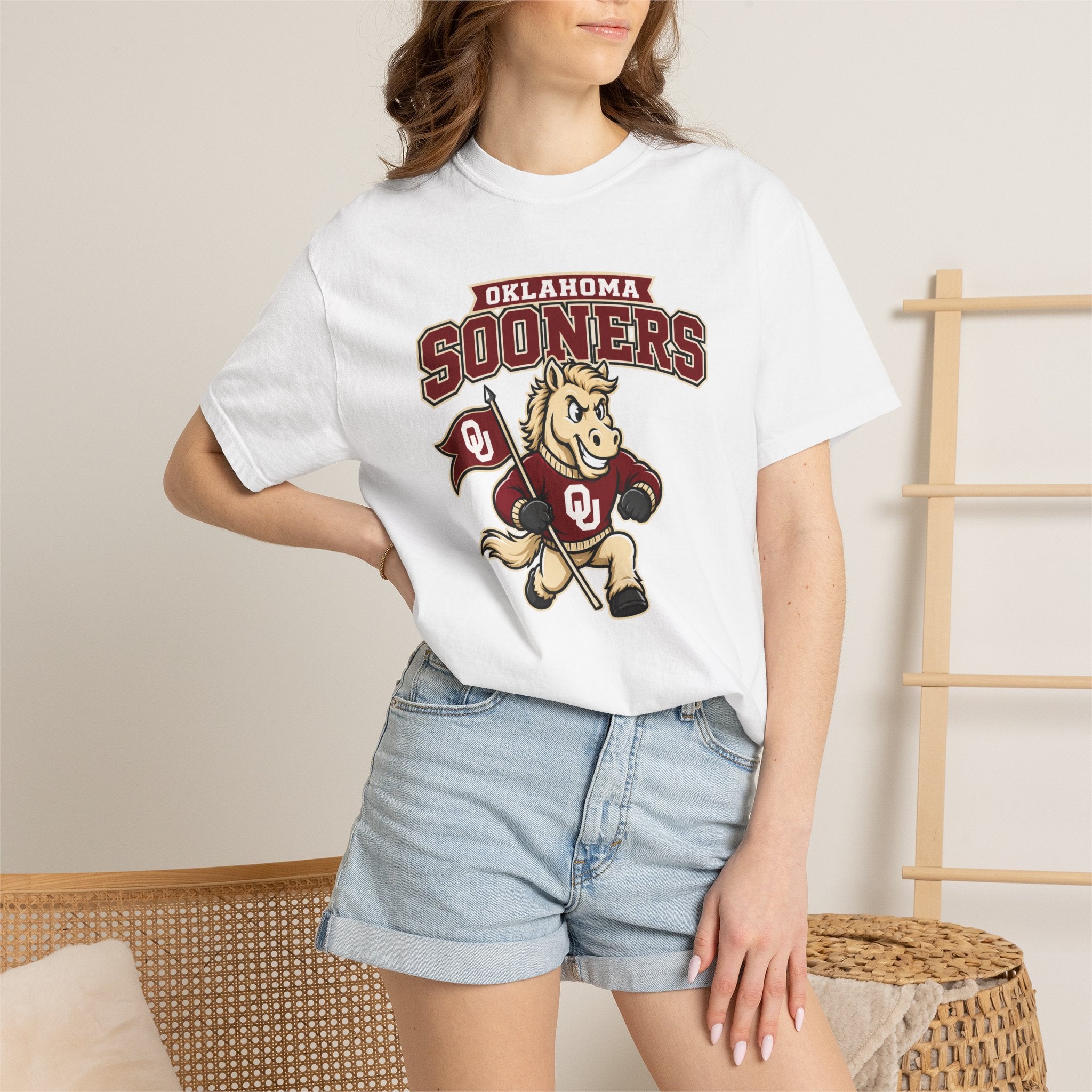 Sooners Mascot T-Shirt — Oklahoma Sooners Vintage College Game Tee