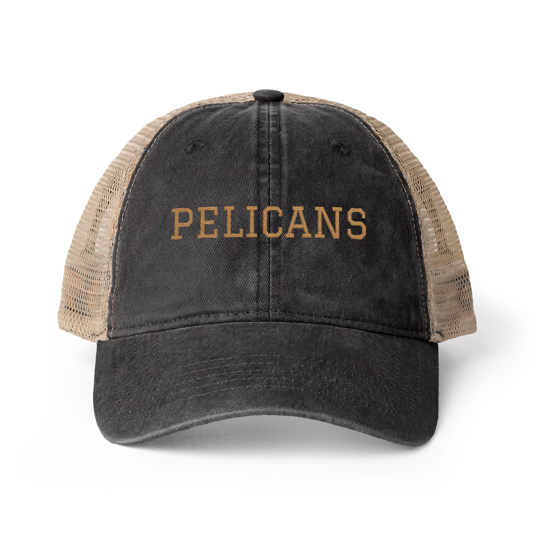 Pelicans Women's Embroidered Washed Mesh-Back Cap