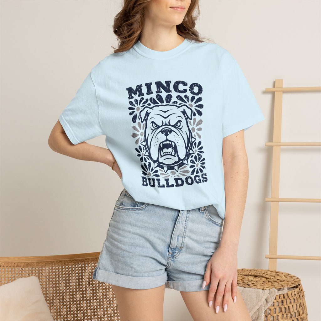 Minco Bulldogs T‑Shirt — Vintage Bulldog Mascot Tee