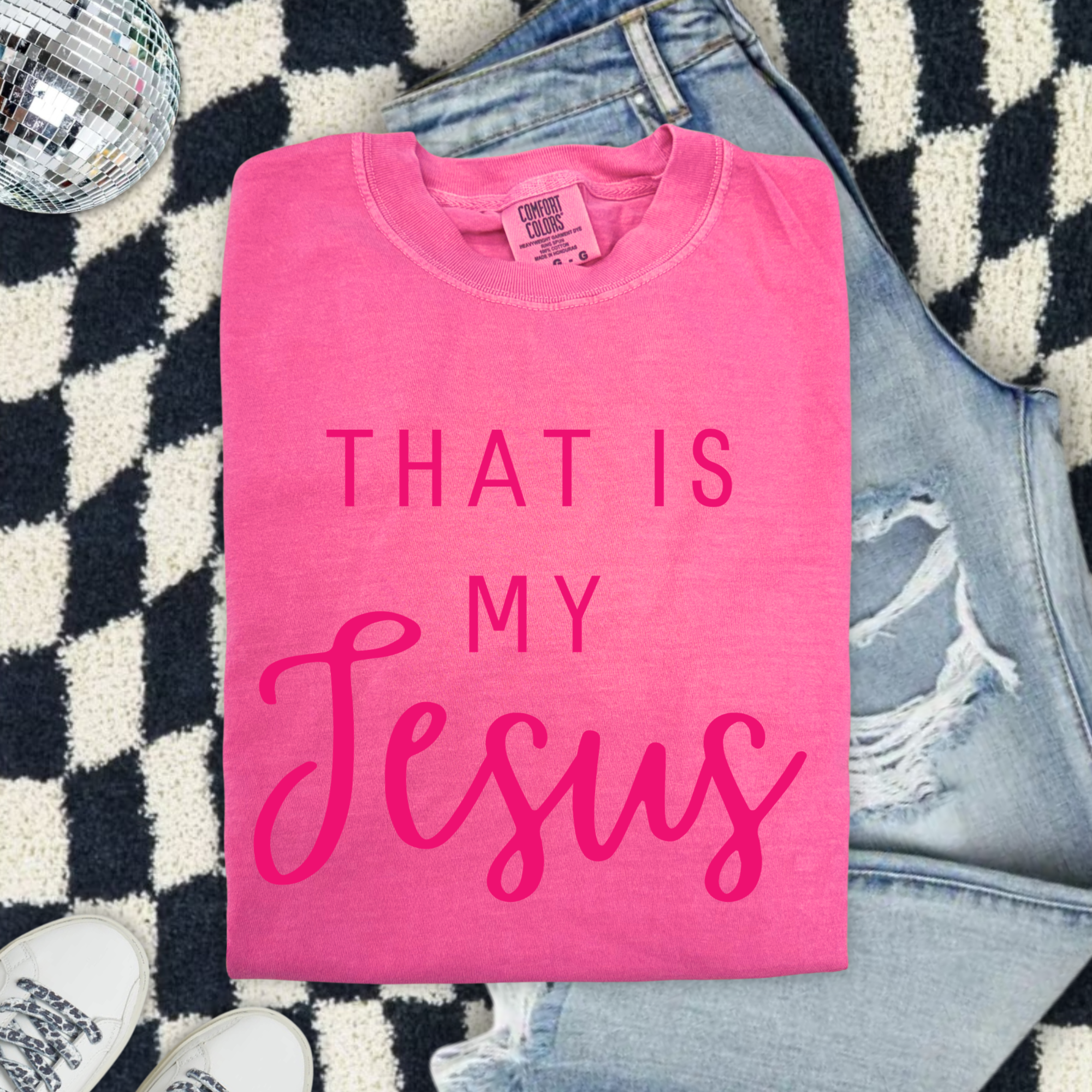 That Is My Jesus Comfort Colors T-shirt — Christian Faith Tee for Women & Men